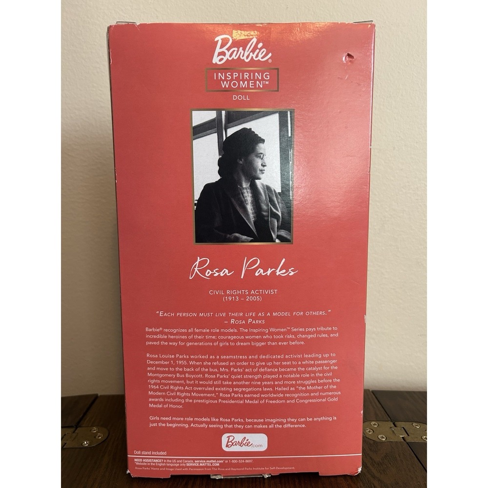 Rosa‎ Parks Barbie Signature Inspiring Women Series Collectible Doll New - Picture 2 of 6
